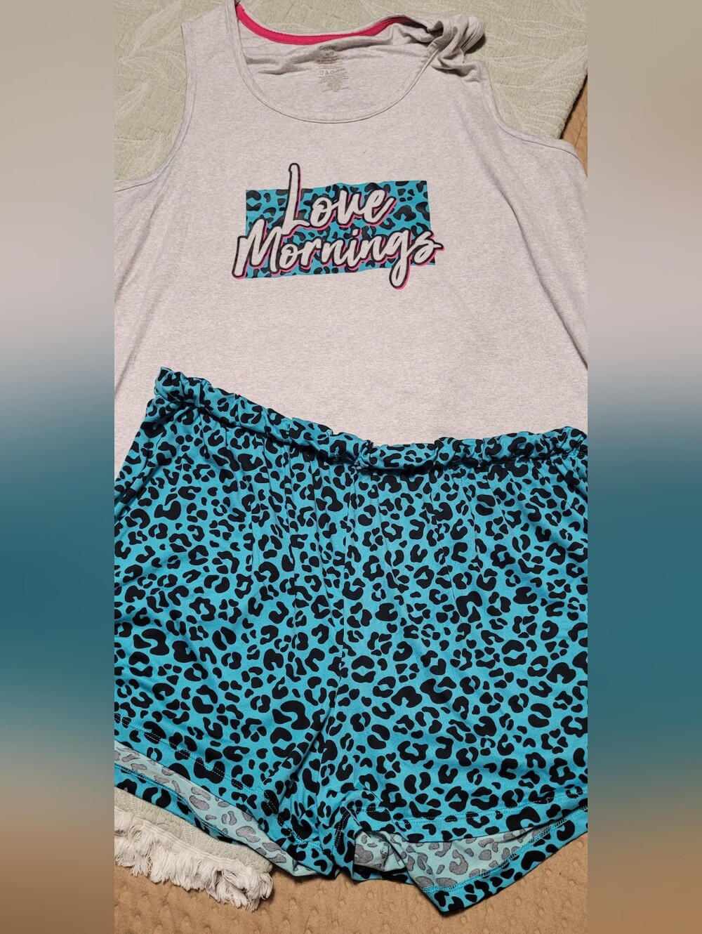 💚10 for $10💚 Bundle and save 'Love Mornings' Pajama Tank & Shorts Set